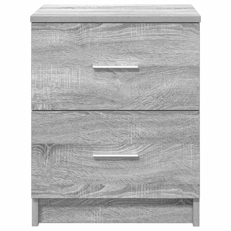 vidaXL 2 db szürke sonoma színű éjjeliszekrény 2 fiókkal 40x36x50 cm
