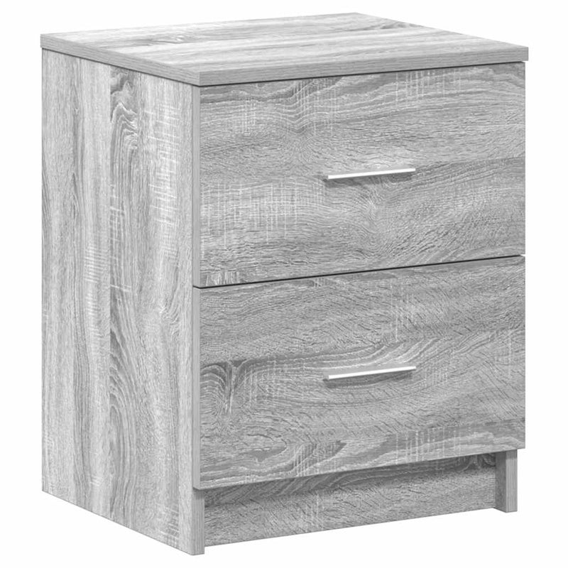 vidaXL 2 db szürke sonoma színű éjjeliszekrény 2 fiókkal 40x36x50 cm