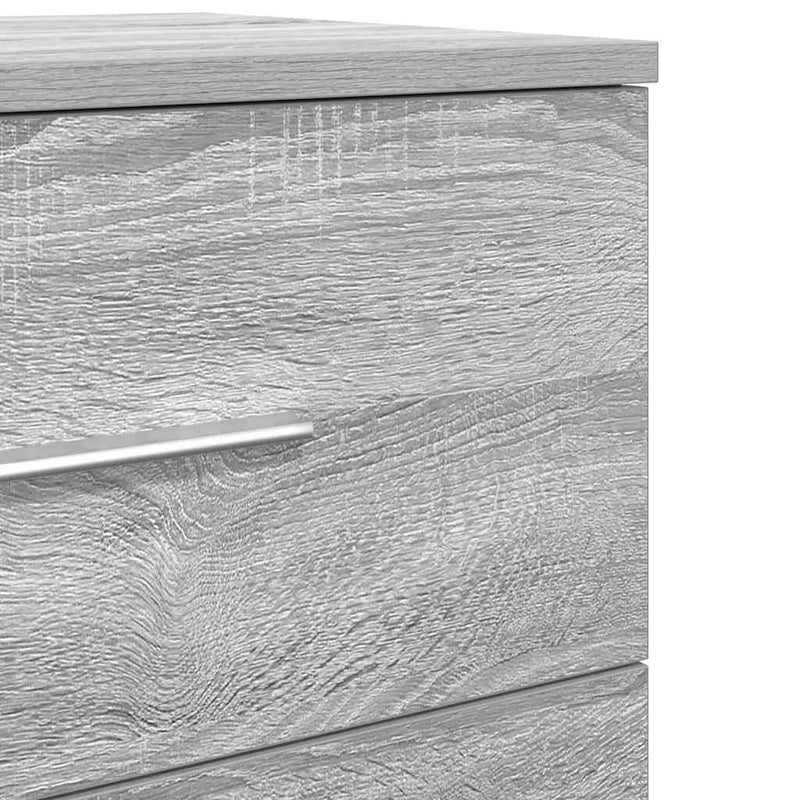 vidaXL 2 db szürke sonoma színű éjjeliszekrény 2 fiókkal 40x36x50 cm