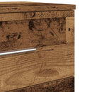 vidaXL 2 db antik fa színű éjjeliszekrény 2 fiókkal 40x36x50 cm