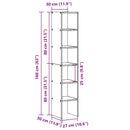 vidaXL 2 db fehér színű szerelt fa könyvespolcok halmozható 30x30x80cm