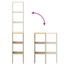 vidaXL 2 db sonoma tölgy szerelt fa könyvespolcok halmozható