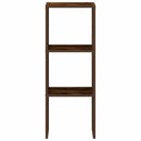 vidaXL füstös tölgy szerelt fa könyvespolc halmozható 30 x 30 x 80 cm