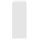 vidaXL 2 db fehér szerelt fa szekrény 2 fiókkal 60 x 31 x 40 cm