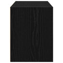 vidaXL fekete tölgy szerelt fa szekrény 2 fiókkal 60 x 31 x 40 cm