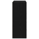 vidaXL 2 db fekete tölgy szerelt fa szekrény 2 fiókkal 60 x 31 x 40 cm