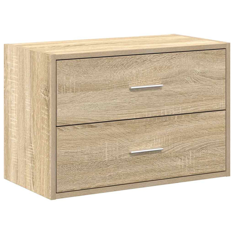 vidaXL szekrény 2 fiókkal Sonoma tölgy 60x31x40 cm gépi forgácsolt fa