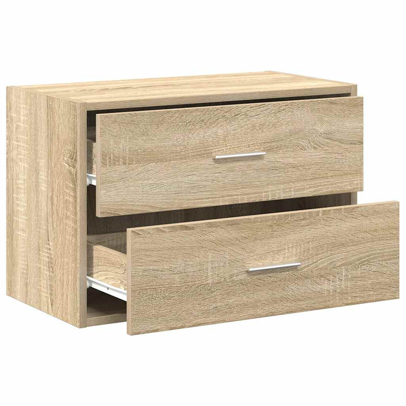 vidaXL szekrény 2 fiókkal Sonoma tölgy 60x31x40 cm gépi forgácsolt fa