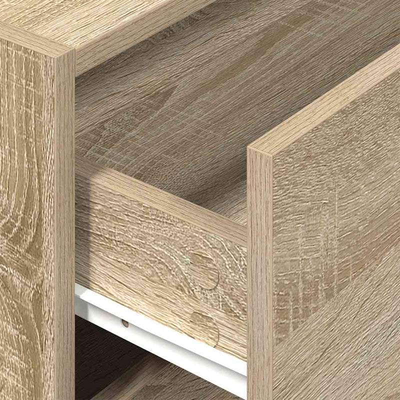 vidaXL szekrény 2 fiókkal Sonoma tölgy 60x31x40 cm gépi forgácsolt fa
