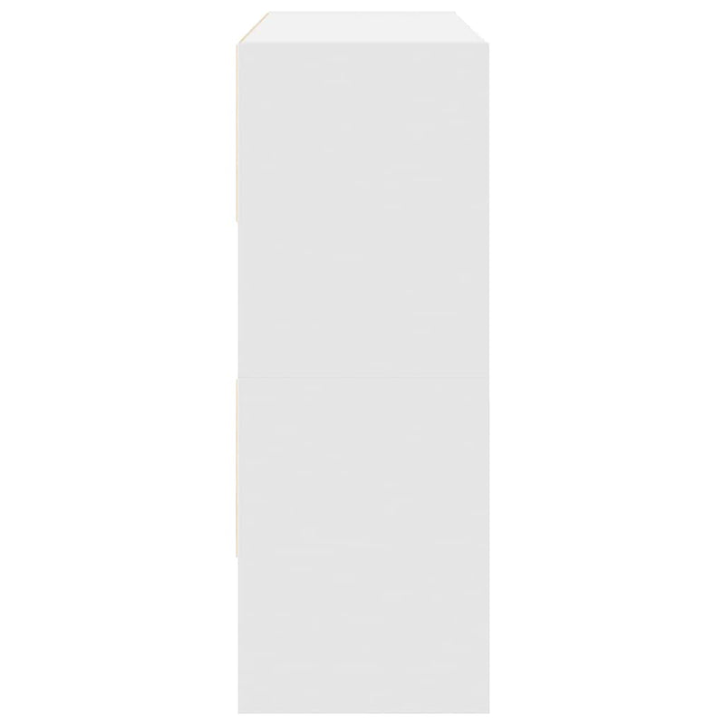 vidaXL cipőtartó állványok 2 db egymásba rakható fehér 89,5x30x40 cm