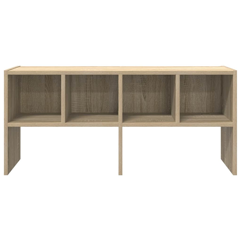 vidaXL cipőtartó állvány egymásra rakható sonoma tölgy 89,5x30x40 cm