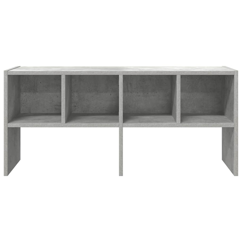 vidaXL cipőtartó állvány egymásra rakható beton szürke 89,5x30x40 cm