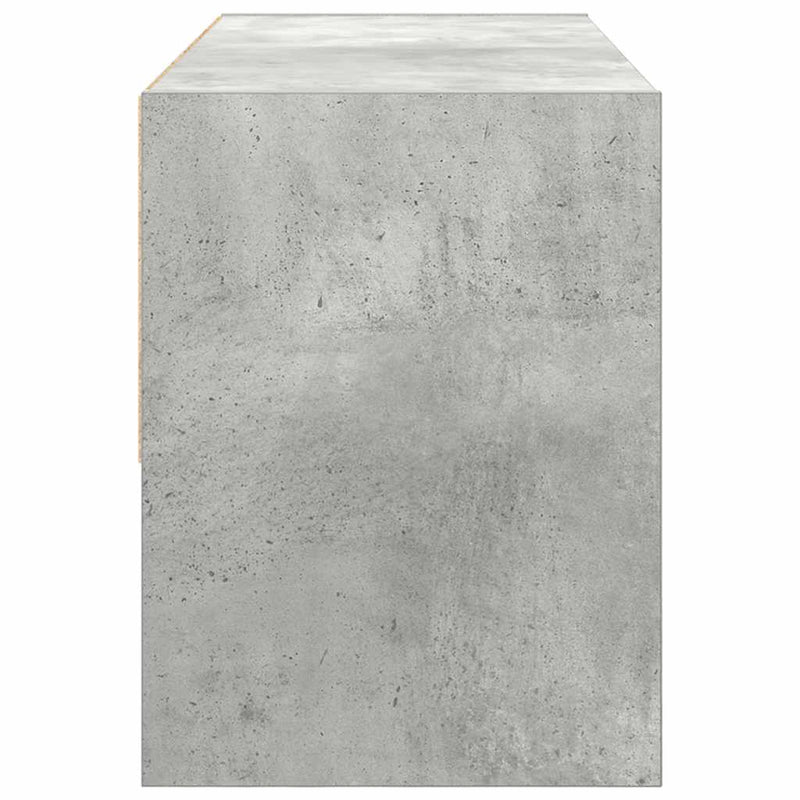 vidaXL cipőtartó állvány egymásra rakható beton szürke 89,5x30x40 cm