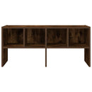 vidaXL cipőtartó állvány rakásolható füstölt tölgyfa 89,5x30x40 cm