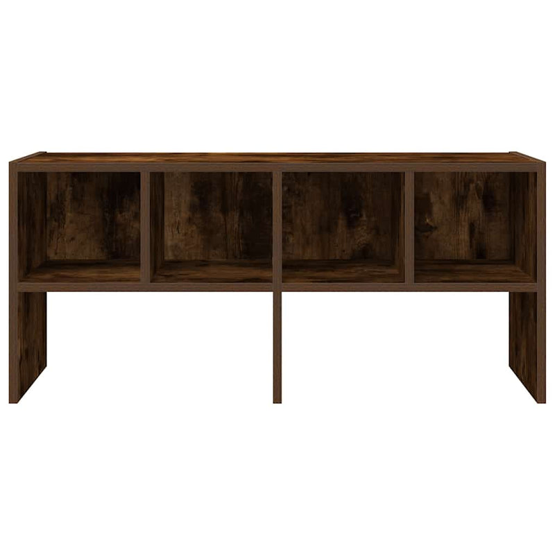 vidaXL cipőtartó állvány rakásolható füstölt tölgyfa 89,5x30x40 cm