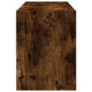 vidaXL cipőtartó állvány rakásolható füstölt tölgyfa 89,5x30x40 cm