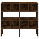 vidaXL cipőtartó 2 db egymásba rakható füstölt tölgyfa 89,5x30x40 cm