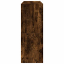 vidaXL cipőtartó 2 db egymásba rakható füstölt tölgyfa 89,5x30x40 cm