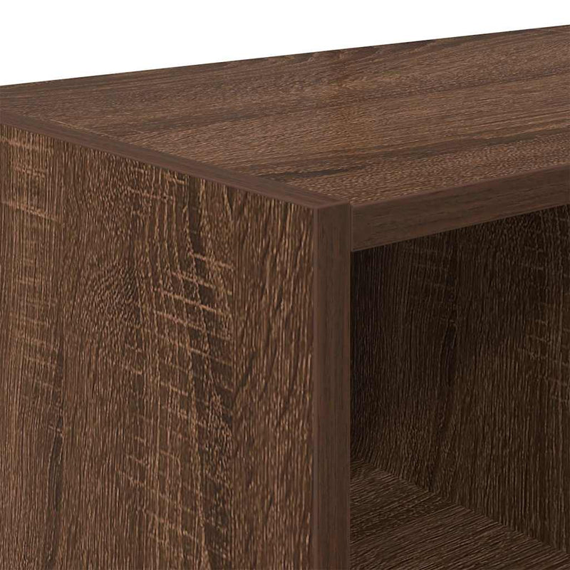 vidaXL cipőtartó állvány rakásolható barna tölgyfa 89,5x30x40 cm