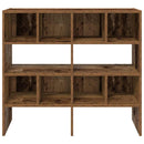 vidaXL cipőtartók 2 db egymásra rakható régi fa 89,5x30x40 cm