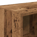 vidaXL cipőtartók 2 db egymásra rakható régi fa 89,5x30x40 cm