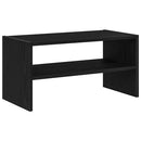 vidaXL cipőtartó állvány egymásra rakható fekete tölgy 60x30x30,5 cm