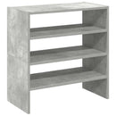 vidaXL 2 db betonszürke cipőtartó állvány halmozható 60 x 30 x 30,5 cm