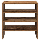 vidaXL 2 db antik fa színű cipőtartó állvány halmozható 60x30x30,5 cm