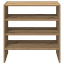 vidaXL 2 db kézműves tölgy cipőtartó állvány halmozható 60x30x30,5 cm