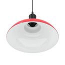 vidaXL függesztéklámpa magassága állítható E27 fényes piros Ø31cm fém