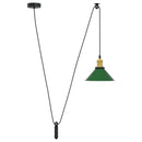 vidaXL függesztéklámpa magassága állítható E27 fényes zöld Ø22cm fém
