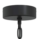 vidaXL függőlámpa E27 Fekete Ø 31 cm vas