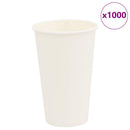 vidaXL 1000 db fehér papír kávéscsészék 16oz 400ml