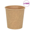 vidaXL 1000 db barna papír kávéscsészék 4oz 100ml