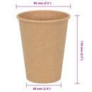 vidaXL 1000 db barna papír kávéscsészék 12oz 300ml