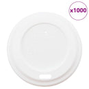 vidaXL 1000 db fehér műanyag papír kávéscsésze fedelek Ø60 mm 4oz