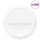 vidaXL papír kávéscsésze fedelek Ø80 mm 8oz 1000 db Fehér műanyag