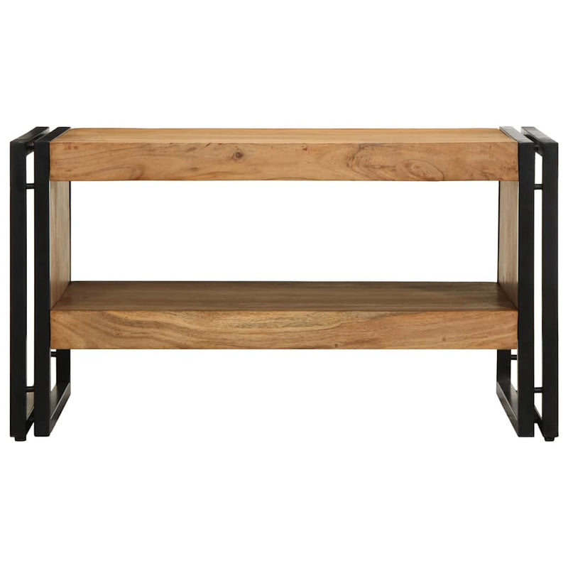 vidaXL tömör akácfa dohányzóasztal 70x50x38 cm