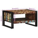 vidaXL többszínű tömör újrahasznosított fa dohányzóasztal 90x50x38cm