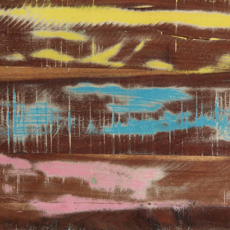 vidaXL többszínű tömör újrahasznosított fa dohányzóasztal 90x50x38cm