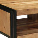 vidaXL tömör akácfa dohányzóasztal 50x50x38 cm