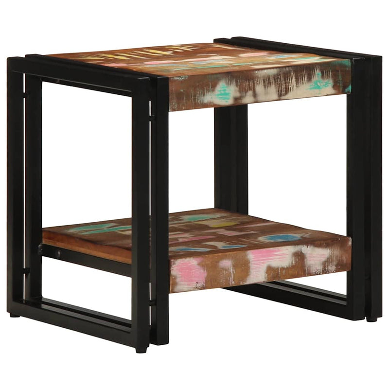 vidaXL Dohányzóasztal 40 x 40 x 38 cm tömör újrahasznosított fa