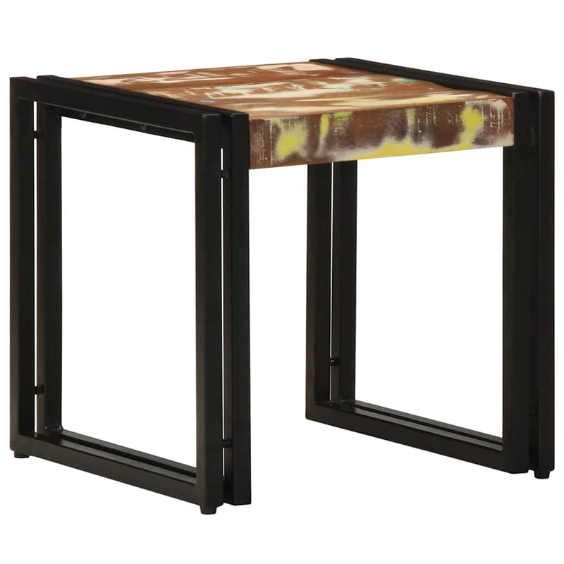 vidaXL Dohányzóasztal 40 x 40 x 38 cm tömör újrahasznosított fa