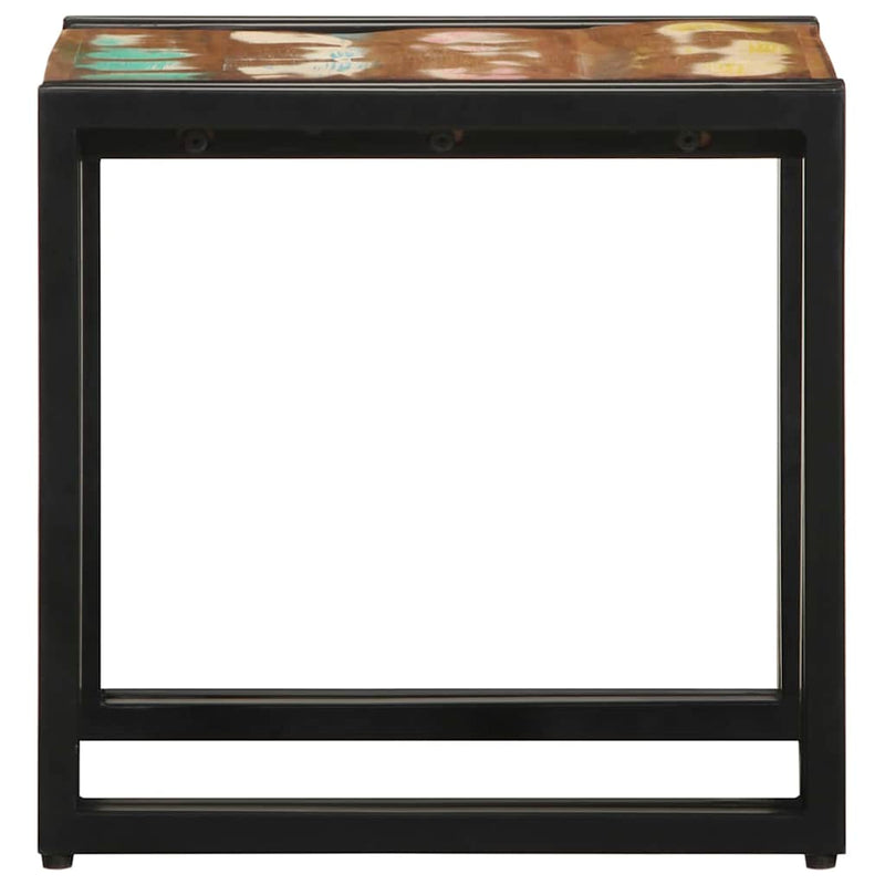 vidaXL Dohányzóasztal 40 x 40 x 38 cm tömör újrahasznosított fa