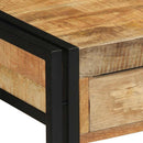 vidaXL Konzolasztal fiókkal Barna 120 x 33 x 75 cm Tömör Mangófát