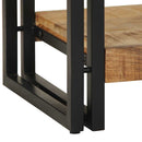 vidaXL Konzolasztal fiókkal Barna 120 x 33 x 75 cm Tömör Mangófát