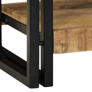 vidaXL Konzolasztal fiókkal Barna 90 x 33 x 75 cm Tömör Mangófát