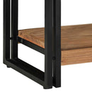 vidaXL Konzolasztal fiókkal Barna 90 x 33 x 75 cm Tömör Akácfa