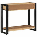 vidaXL Konzolasztal fiókkal Barna 90 x 33 x 75 cm Tömör Akácfa