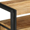 vidaXL Konzolasztal fiókkal Barna 120 x 33 x 75 cm Tömör Mangófát